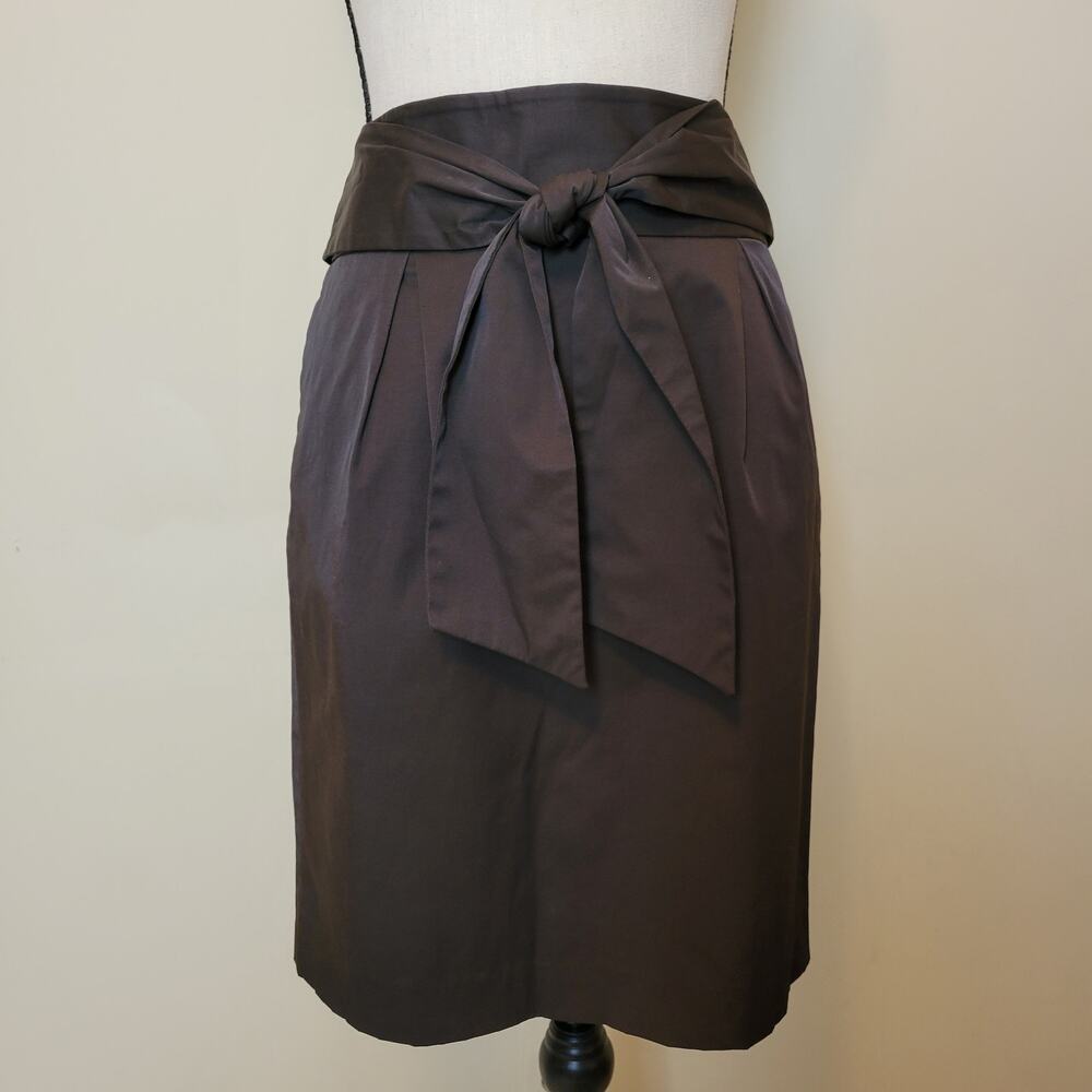 Banana Republic Pencil Skirt Cotton‎ Womens Size 6 Brown